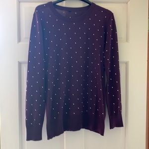 Polka dot light sweater